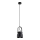 Argon 8291 - Lampadario a sospensione con filo LOGAN 1xE27/15W/230V diametro 14 cm nero