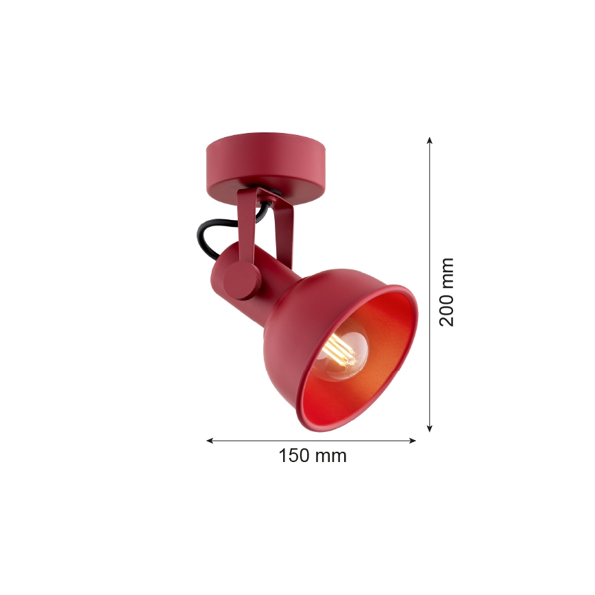 Argon 8298 - Faretto LENORA 1xE14/7W/230V rosso