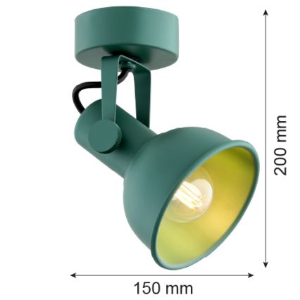 Argon 8299 - Faretto LENORA 1xE14/7W/230V verde