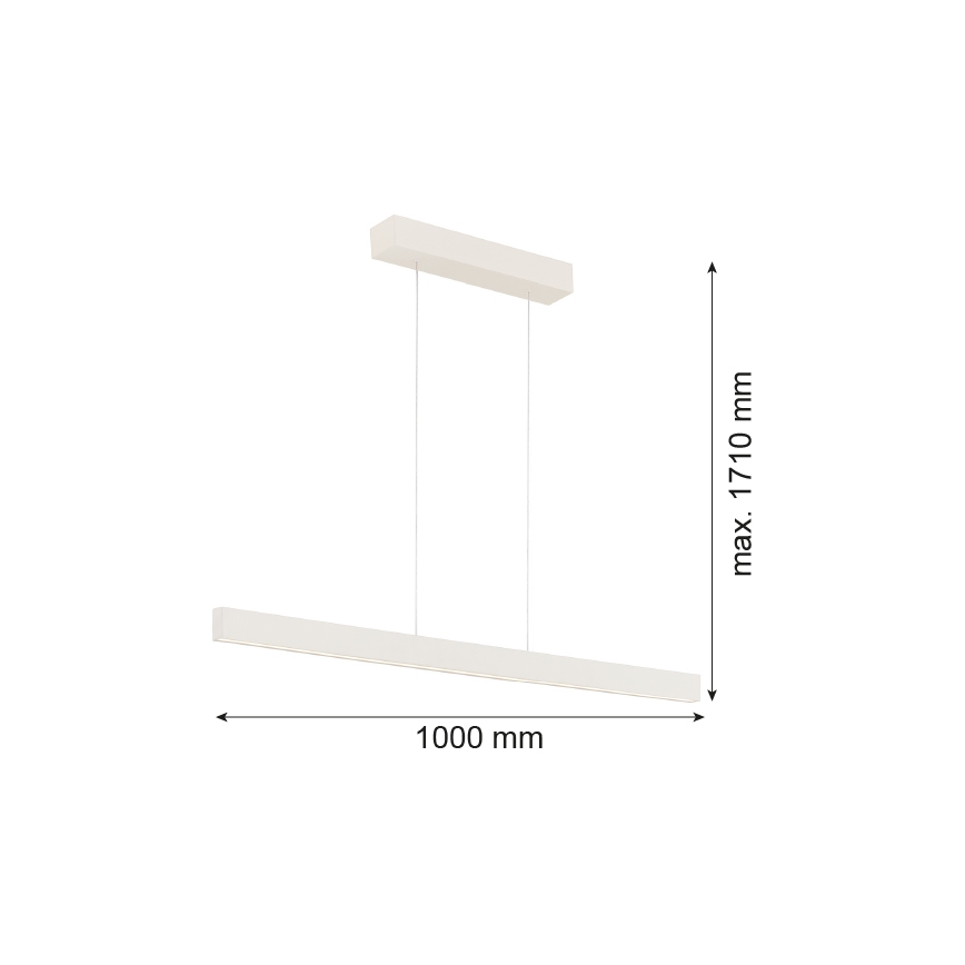 Argon 8302 - Lampadario LED a sospensione con filo BALANS LED/35W/230V 3000K color crema