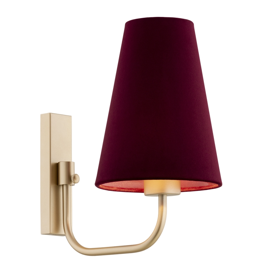 Argon 8313 - Applique murale SAFIANO 1xE27/15W/230V burgundy