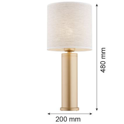Argon 8315 - Lampe de table RIVA 1xE27/15W/230V 48 cm doré