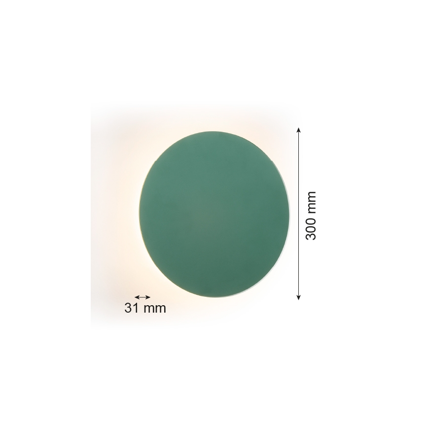 Argon 8325 - Applique a LED OREGON PLUS LED/6W/230V 3000K 30 cm verde