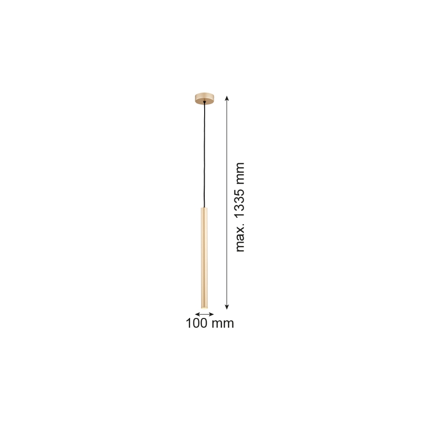 Argon 8327 - Suspension filaire LED RIO LED/4,2W/230V 3000K doré