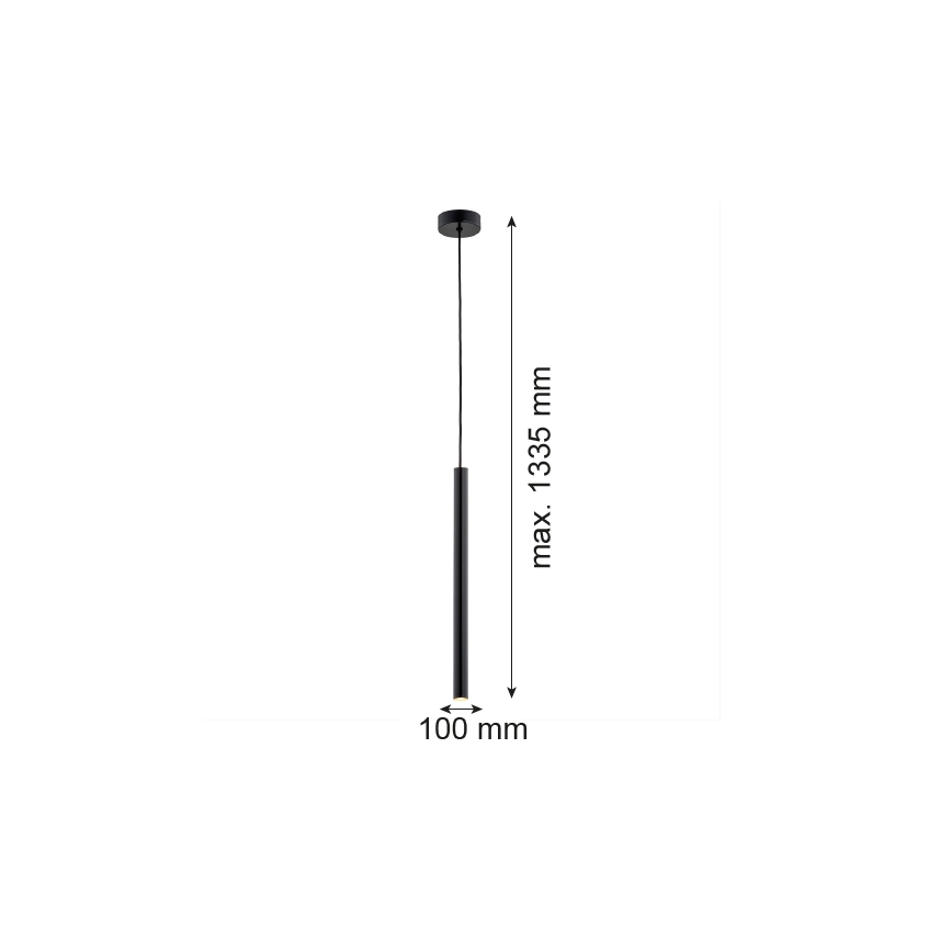 Argon 8329 - Lampadario LED a sospensione con filo RIO LED/4,2W/230V 3000K nero
