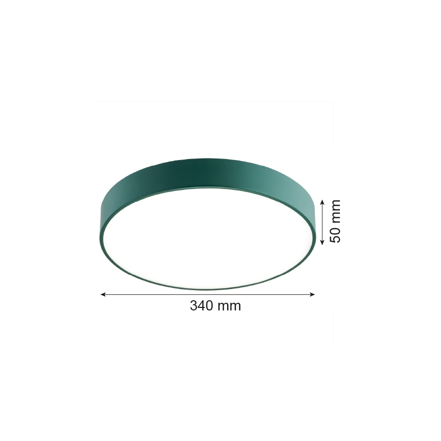 Argon 8335 - Plafoniera LED TIAMO LED/22W/230V 4000K verde