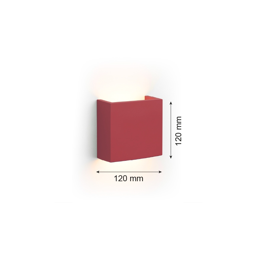 Argon 8361 - Applique murale LED GENT LED/3,6W/230V 3000K rouge