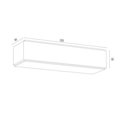 Argon 8366 - Wandleuchte CARLSON 1xE27/15W/230V 30 cm schwarz