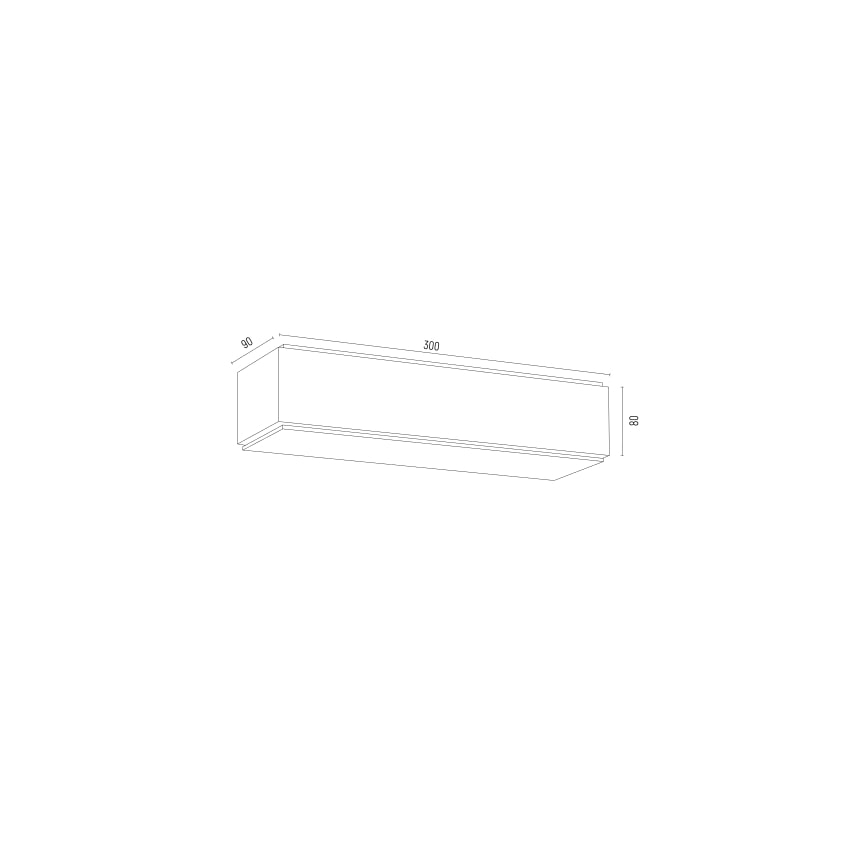 Argon 8366 - Wandleuchte CARLSON 1xE27/15W/230V 30 cm schwarz