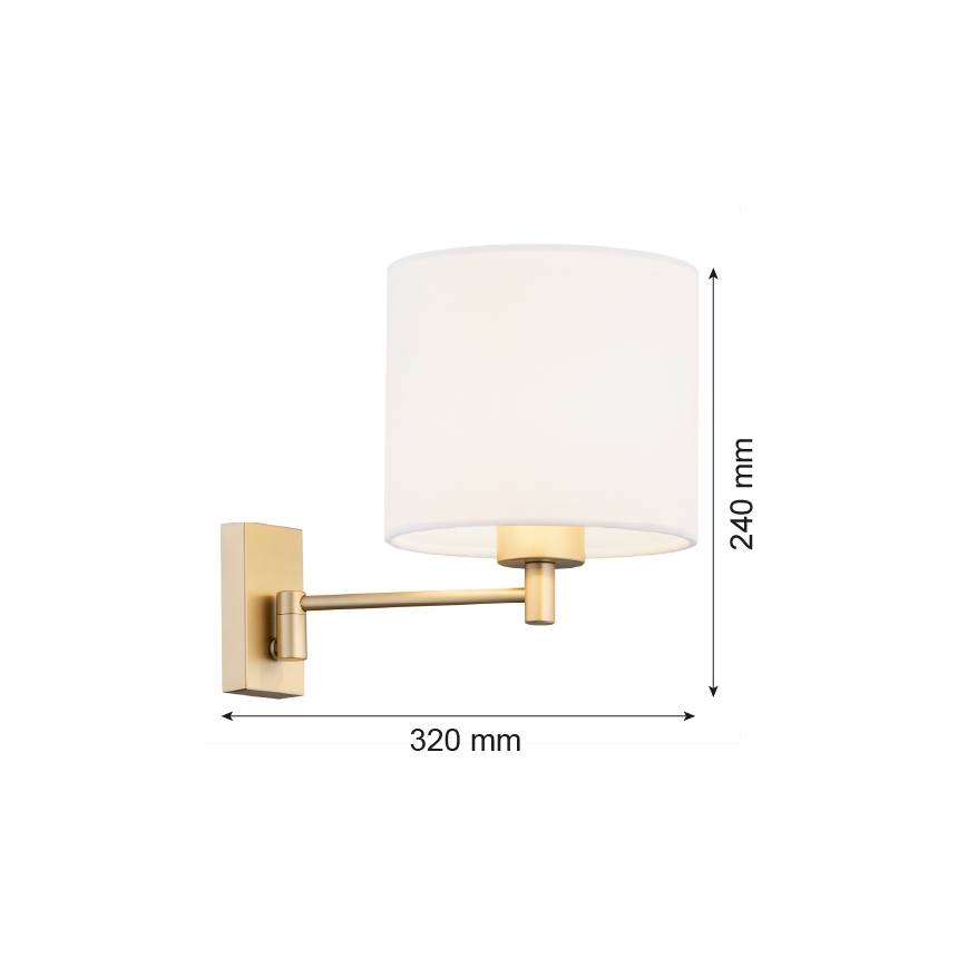 Argon 8370 - Wandlampe DOLCE 1xE27/15W/230V