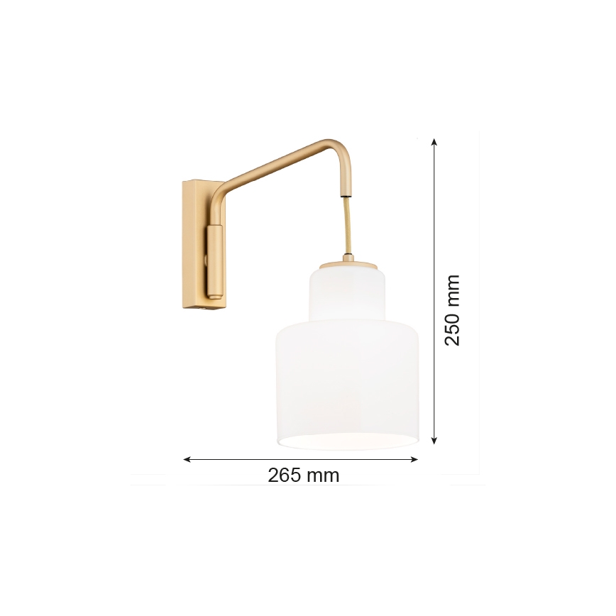 Argon 8371 - Applique murale DIUNA 1xE27/15W/230V doré