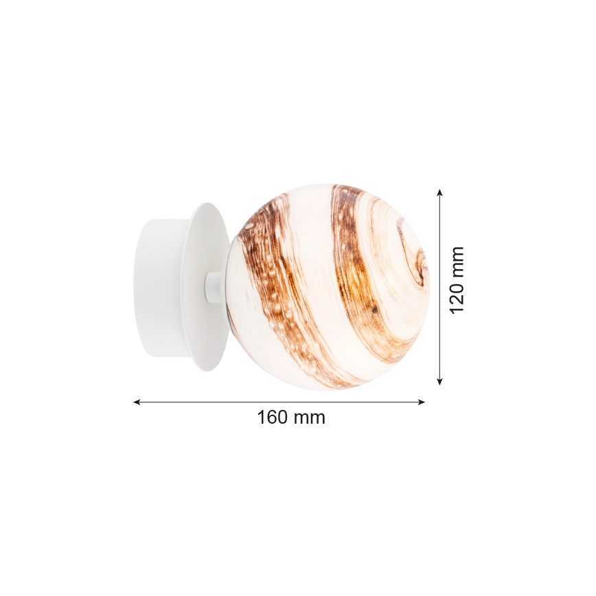 Argon 8454 - Applique FABIO 1xE14/7W/230V alabastro bianco