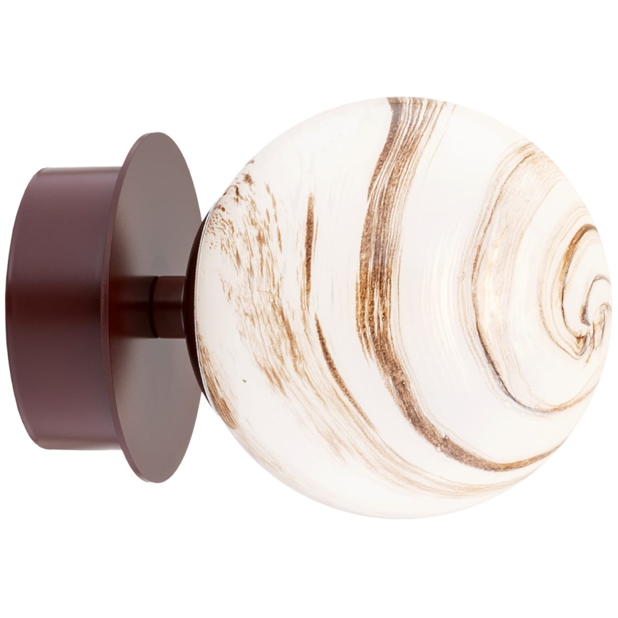 Argon 8455 - Applique FABIO 1xE14/7W/230V alabastro marrone