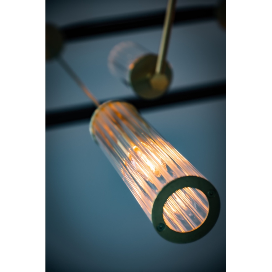 Argon 8489 - Lampadario a sospensione con filo HAMPTON 1xE14/7W/230V oro