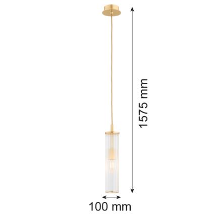 Argon 8489 - Suspension filaire HAMPTON 1xE14/7W/230V doré