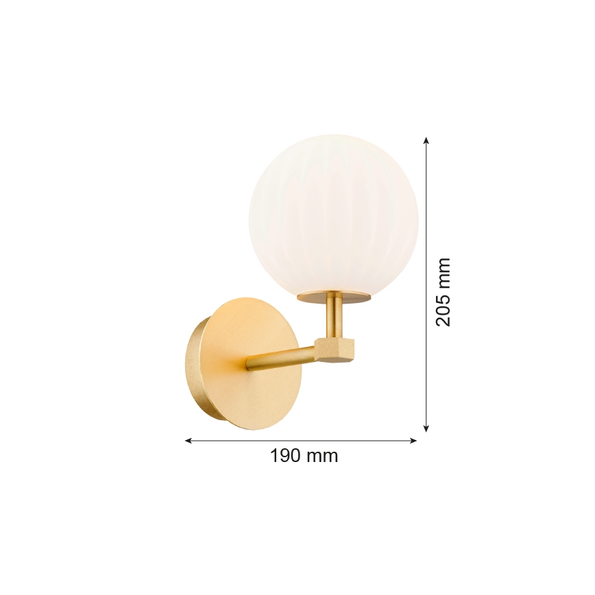 Argon 8502 - Applique PALOMA 1xE14/7W/230V oro/bianco