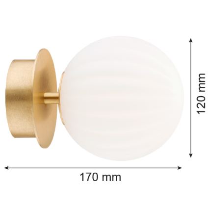 Argon 8504 - Applique PALOMA 1xE14/7W/230V oro/bianco