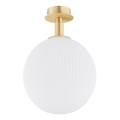 Argon 8505 - Plafonnier PALOMA 1xE27/15W/230V doré/blanc
