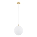 Argon 8507 - Lampadario a sospensione con filo PALOMA 1xE27/15W/230V diametro 25 cm oro/bianco