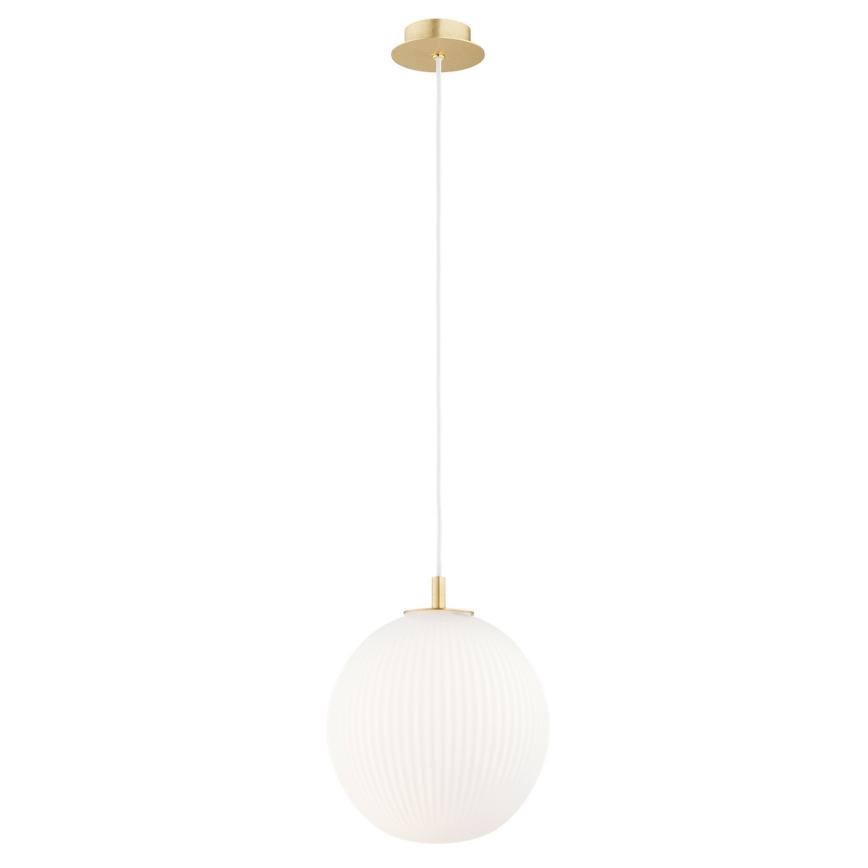 Argon 8507 - Lampadario a sospensione con filo PALOMA 1xE27/15W/230V diametro 25 cm oro/bianco