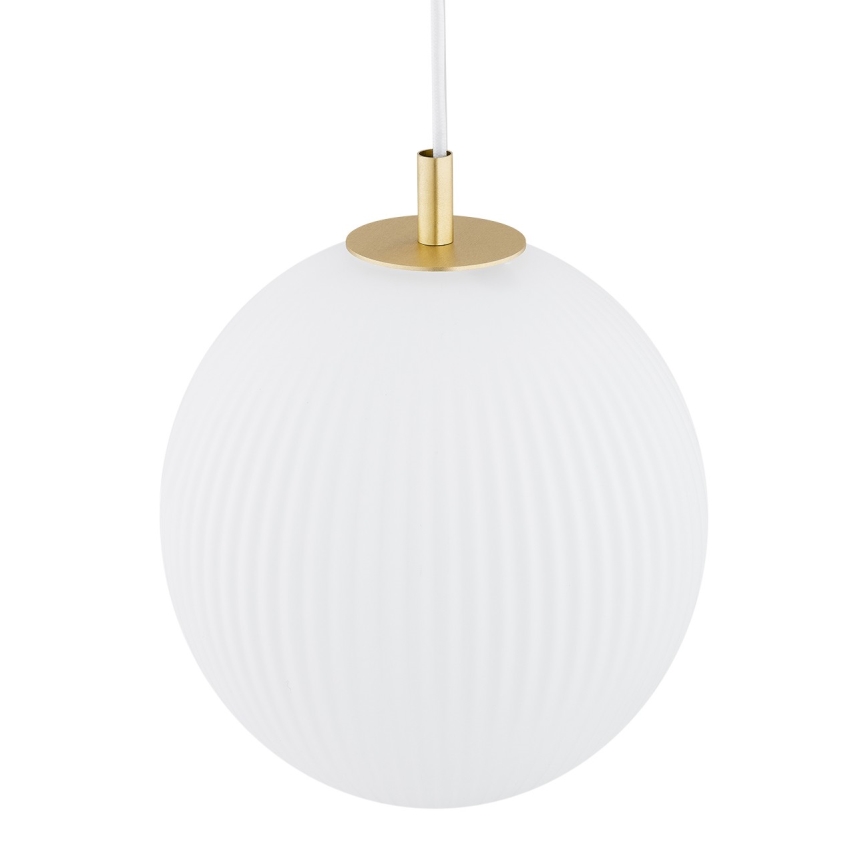 Argon 8507 - Lampadario a sospensione con filo PALOMA 1xE27/15W/230V diametro 25 cm oro/bianco