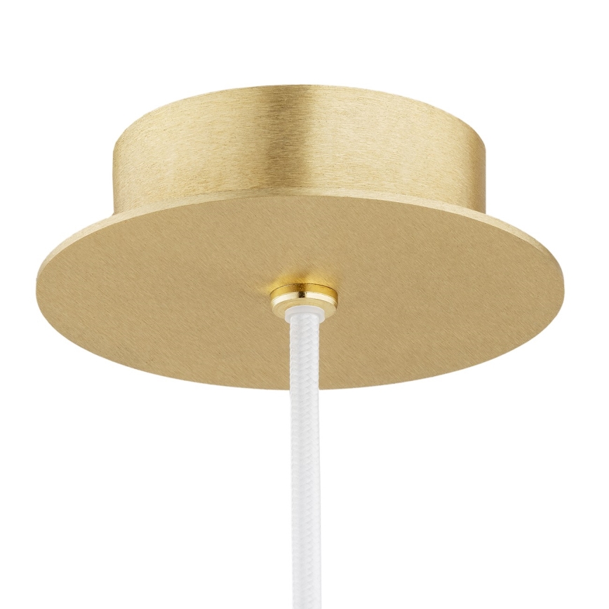 Argon 8507 - Lampadario a sospensione con filo PALOMA 1xE27/15W/230V diametro 25 cm oro/bianco