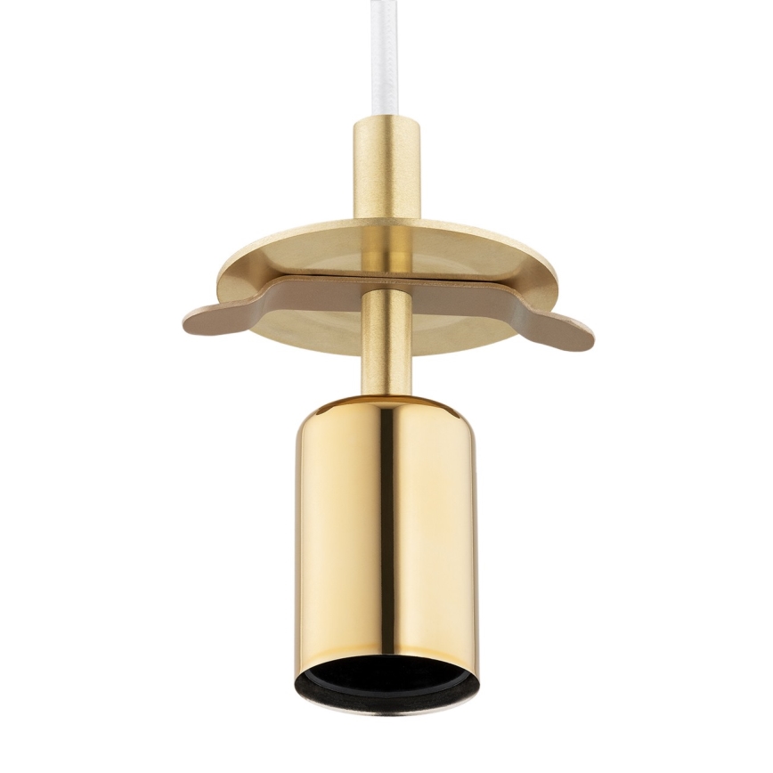Argon 8507 - Lampadario a sospensione con filo PALOMA 1xE27/15W/230V diametro 25 cm oro/bianco