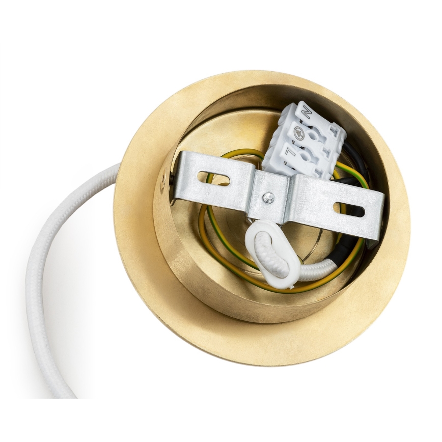 Argon 8507 - Lampadario a sospensione con filo PALOMA 1xE27/15W/230V diametro 25 cm oro/bianco