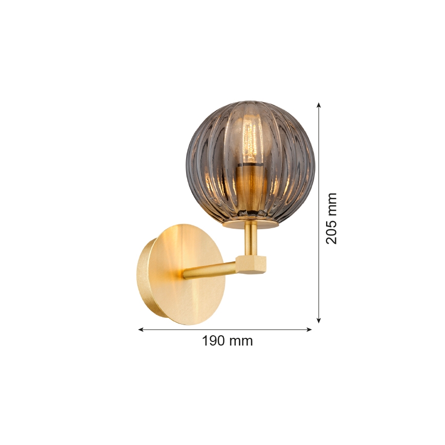 Argon 8508 - Applique PALOMA 1xE14/7W/230V oro/nero