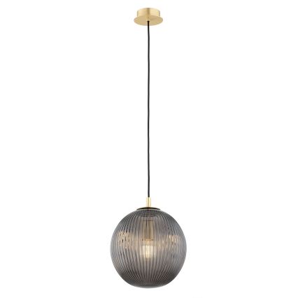 Argon 8513 - Lampadario a sospensione con filo PALOMA 1xE27/15W/230V diametro 25 cm oro/nero