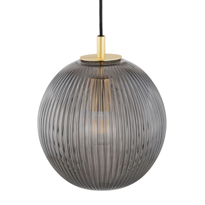 Argon 8513 - Lampadario a sospensione con filo PALOMA 1xE27/15W/230V diametro 25 cm oro/nero