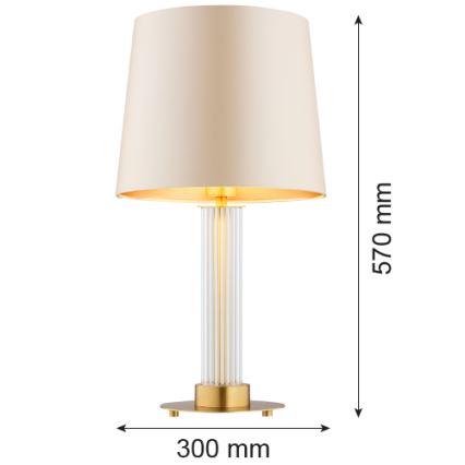 Argon 8541 - Tischleuchte HAMPTON 1xE27/15W/230V 57 cm beige