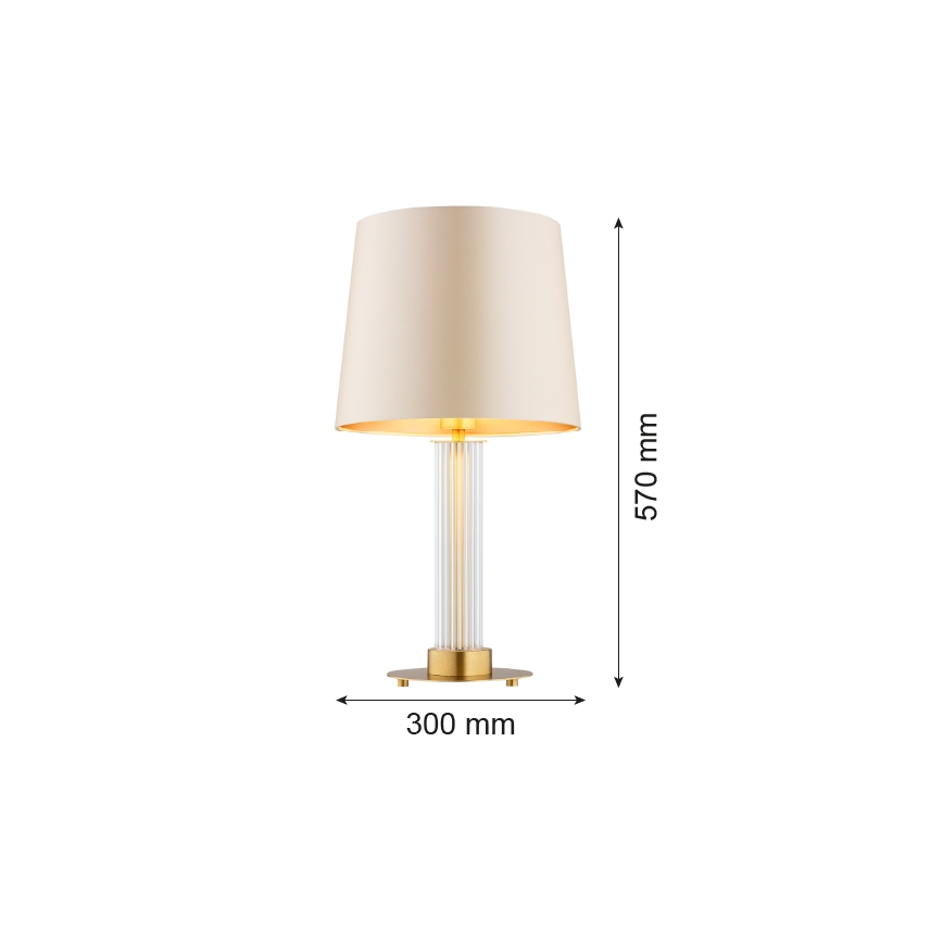 Argon 8541 - Tischleuchte HAMPTON 1xE27/15W/230V 57 cm beige