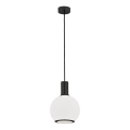 Argon 8564 - Lampadario a sospensione con filo SAGUNTO PLUS 1xE27/15W/230V diametro 20 cm nero