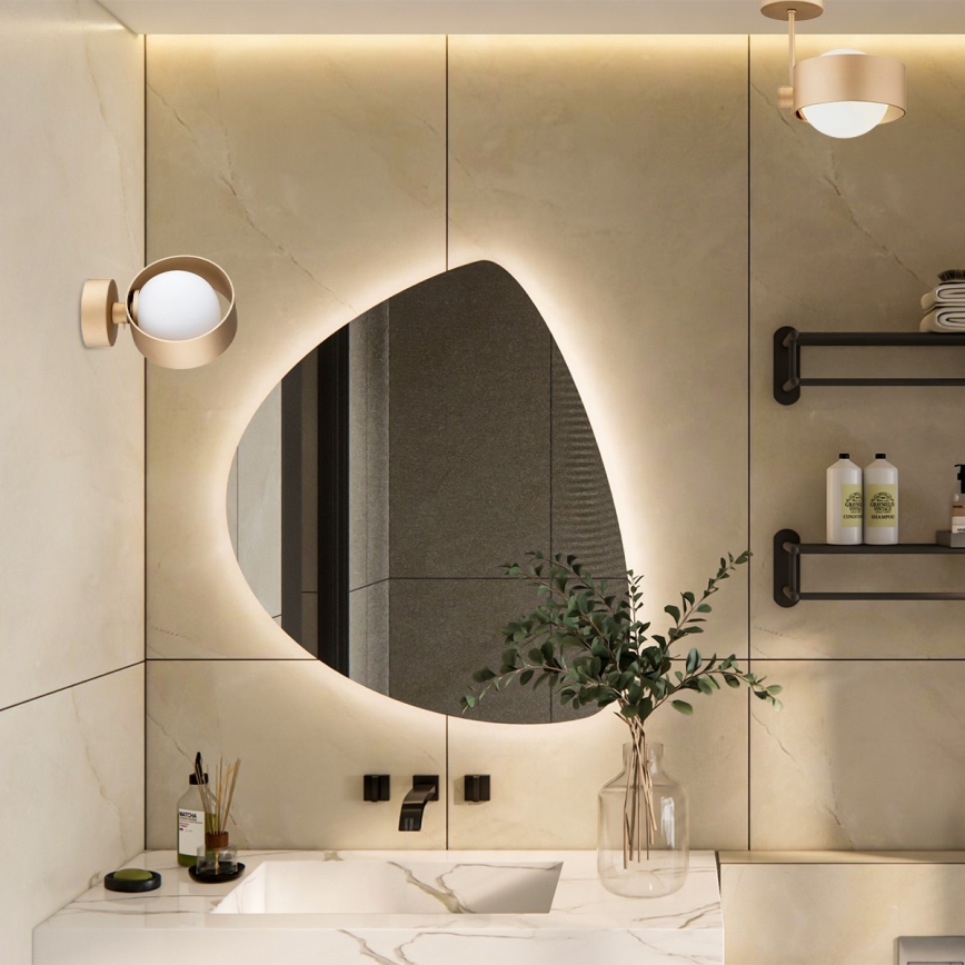 Argon 8567 - Applique da bagno MASSIMO PLUS 1xG9/6W/230V IP44 oro