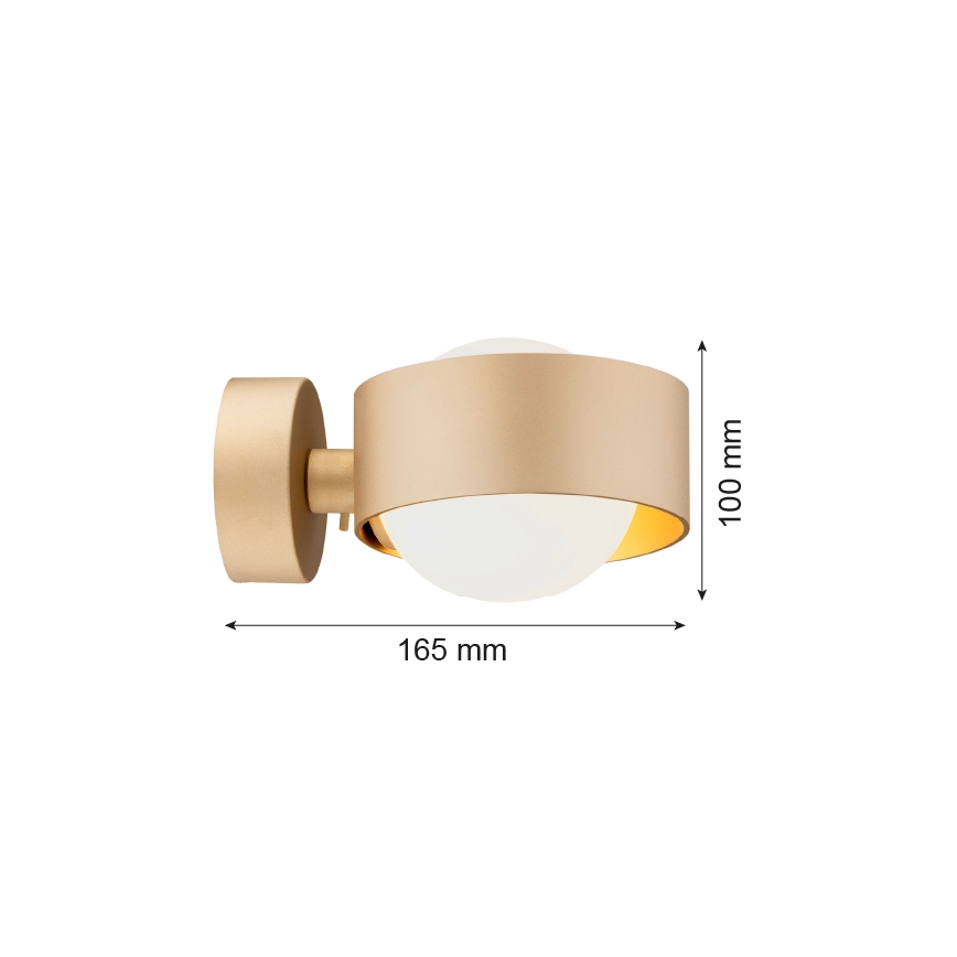 Argon 8567 - Applique da bagno MASSIMO PLUS 1xG9/6W/230V IP44 oro