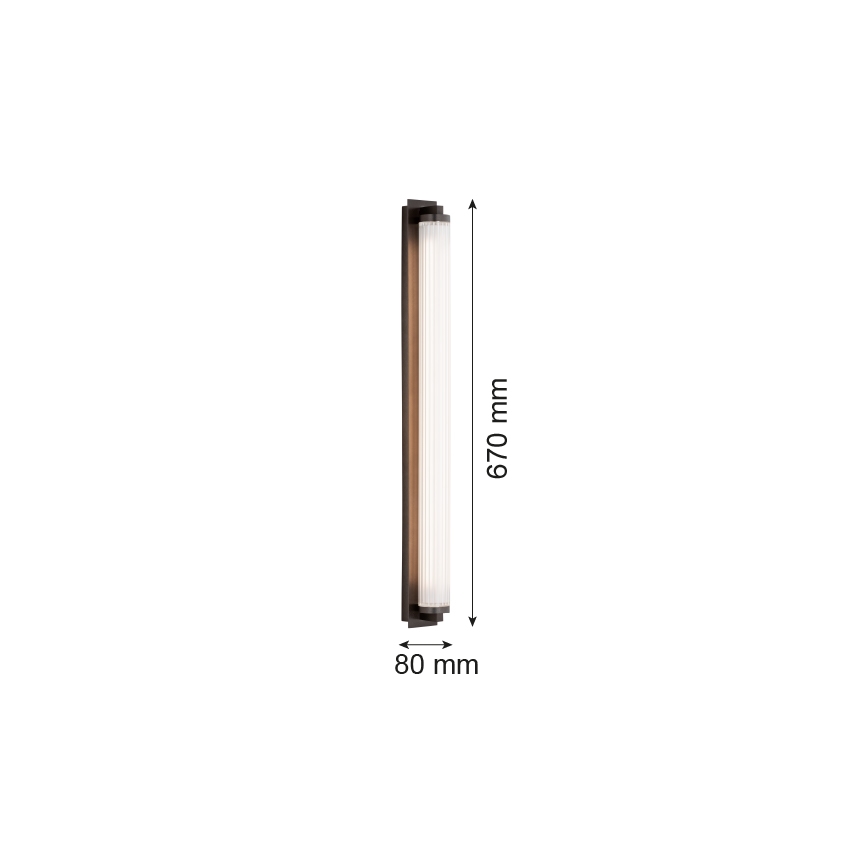 Argon 8623 - Applique a LED HAMPTON LED/34W/230V 3000K nero