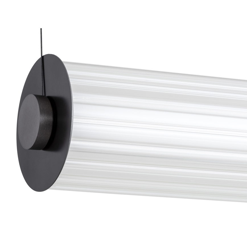 Argon 8625 - Lampadario LED a sospensione con filo HAMPTON LED/90W/230V 3000K 120 cm nero