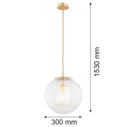 Argon 8626 - Lampadario a sospensione con filo HAMPTON 1xE27/15W/230V
