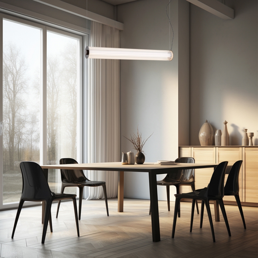 Argon 8628 - Lampadario LED a sospensione con filo HAMPTON LED/60W/230V 3000K 80 cm nero