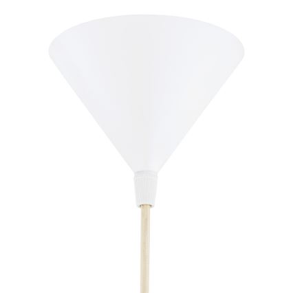 Argon 8629 - Lampadario a sospensione con filo KEGEL 1xE27/15W/230V bianco