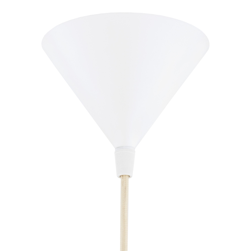 Argon 8629 - Lampadario a sospensione con filo KEGEL 1xE27/15W/230V bianco