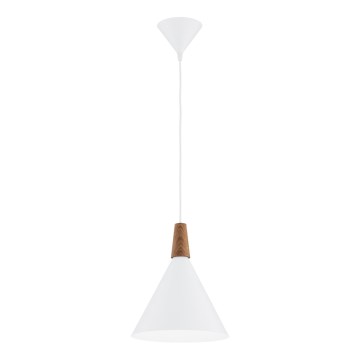 Argon 8630 - Lampadario a sospensione con filo KEGEL 1xE27/15W/230V bianco