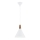 Argon 8630 - Lampadario a sospensione con filo KEGEL 1xE27/15W/230V bianco