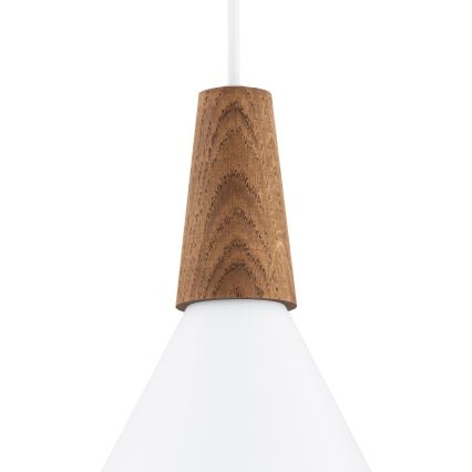Argon 8630 - Lampadario a sospensione con filo KEGEL 1xE27/15W/230V bianco