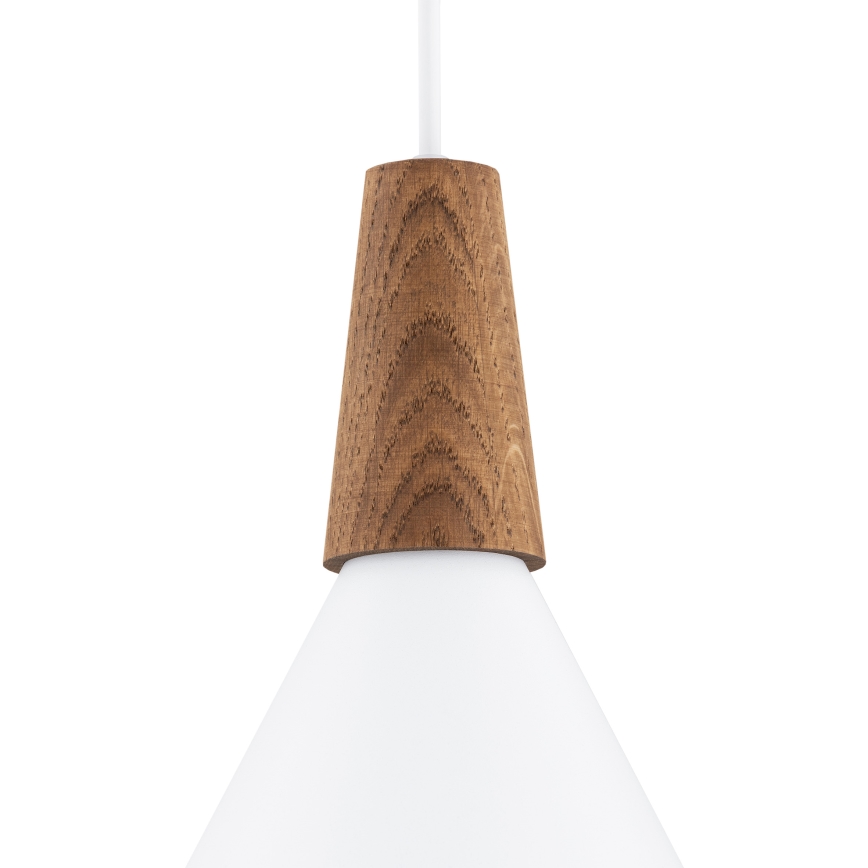 Argon 8630 - Lampadario a sospensione con filo KEGEL 1xE27/15W/230V bianco