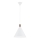 Argon 8631 - Lampadario a sospensione con filo KEGEL 1xE27/15W/230V bianco