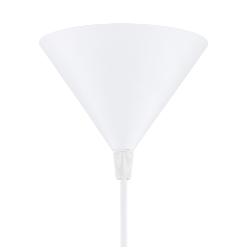 Argon 8631 - Lampadario a sospensione con filo KEGEL 1xE27/15W/230V bianco