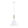 Argon 8632 - Lampadario a sospensione con filo KEGEL 1xE27/15W/230V bianco