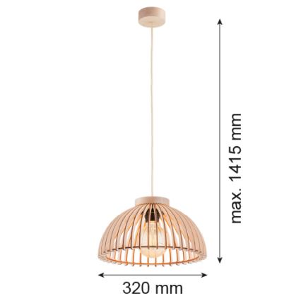 Argon 8633 - Lampadario a sospensione con filo TRE 1xE27/15W/230V